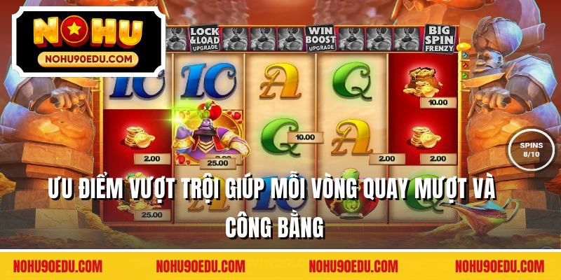 Ưu điểm vượt trội giúp mỗi vòng quay mượt và công bằng